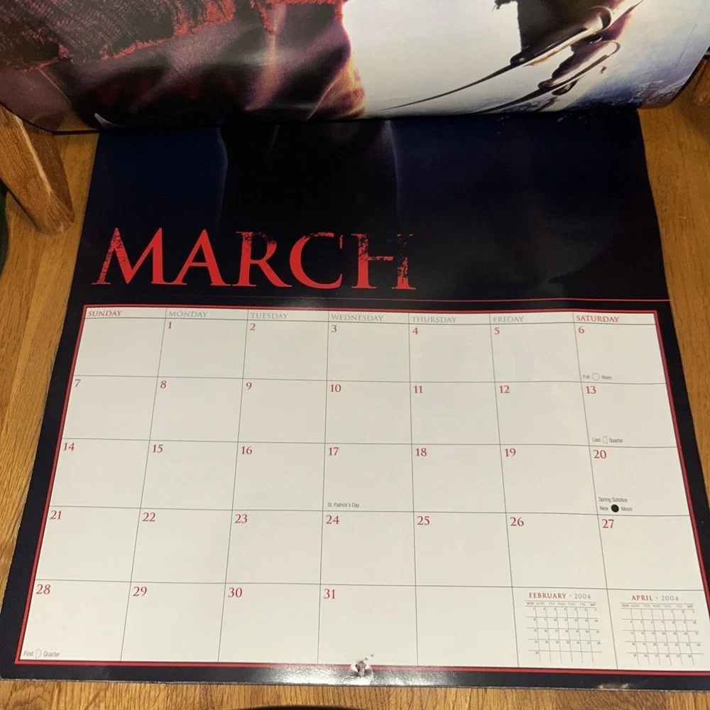 2004 Freddy Krueger vs Jason Calendar Nightmare on Elm‎ Street Friday the 13th